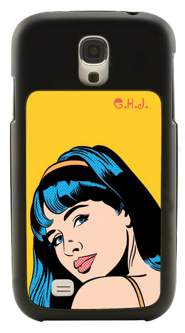Black Samsung Galaxy S4 Soft Touch Coated Hard Plastic Case