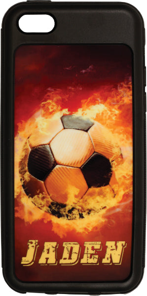 Black Iphone 5/5s Impact Resistant Rubber Like Tpu Case