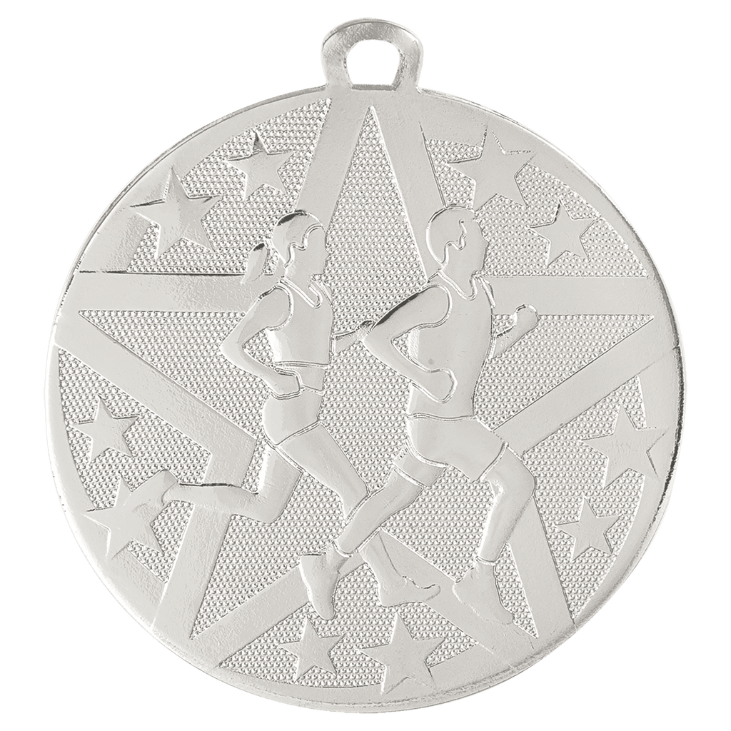 Silver 2" Superstar Cross Country Medal
