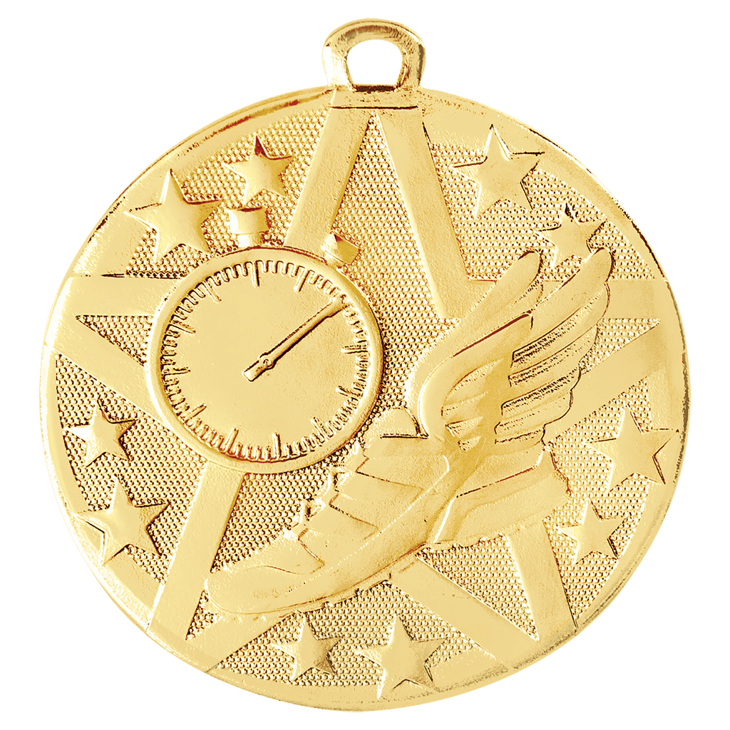 Gold 2" Superstar Track Medal