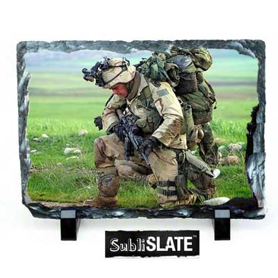 Glossy Finish Rectangle Photo Stone