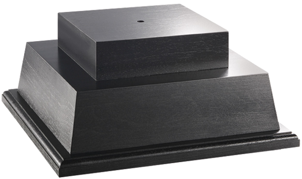 2-Tier Wood Trophy Base, 5 1/4"