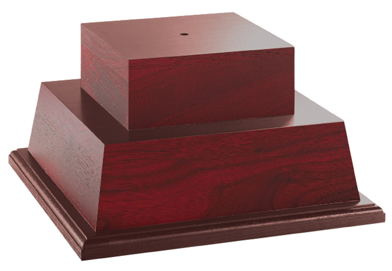 2-Tier Wood Trophy Base, 7"