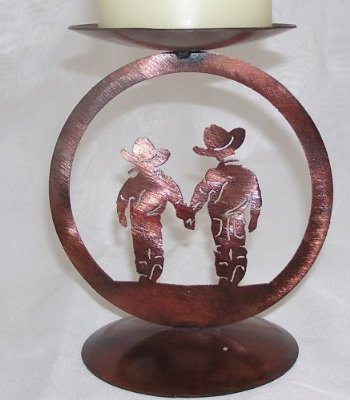 Cute Kids Medallion Candle Holder