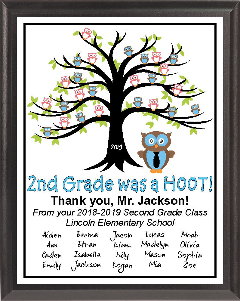 “Hoot” Teacher Plaque