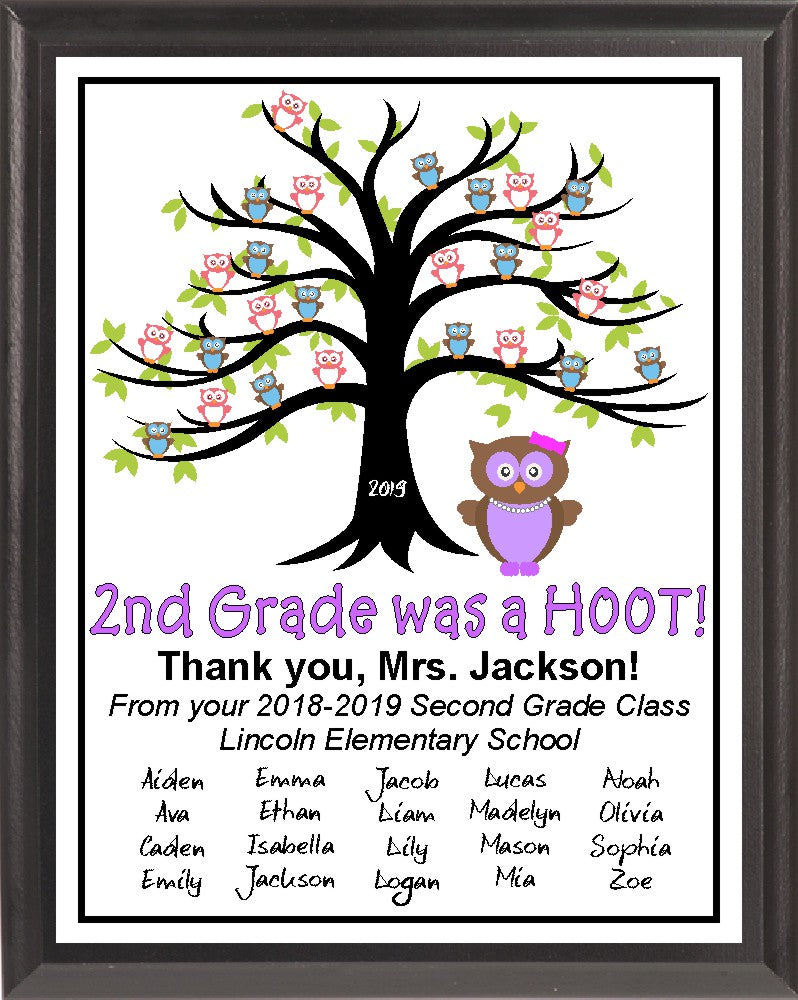 “Hoot” Teacher Plaque