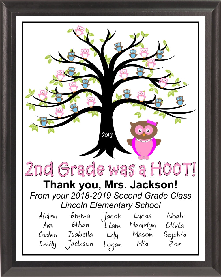 “Hoot” Teacher Plaque