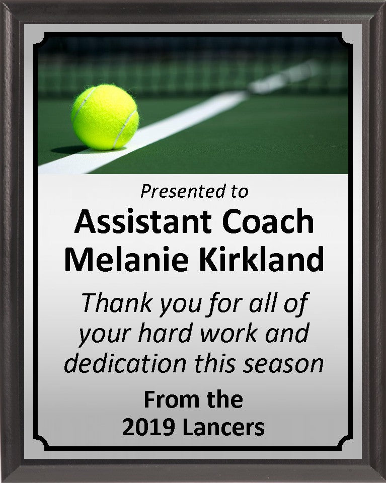 Ball on Line Tennis Plaque