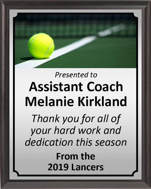 Ball on Line Tennis Plaque