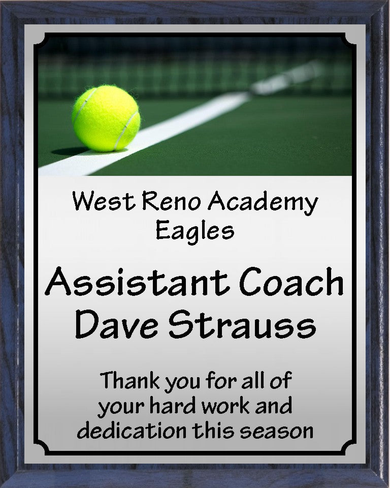 Ball on Line Tennis Plaque