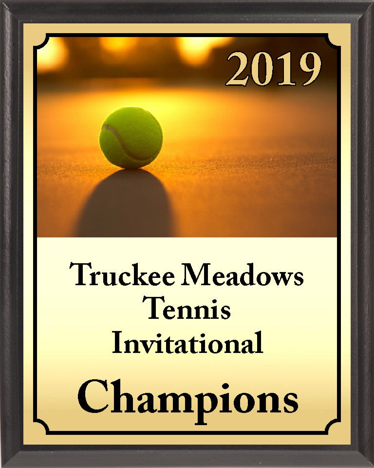 Sunset Ball Tennis Plaque