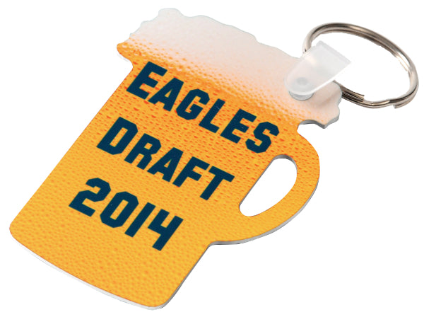 Glossy Aluminum Stein Key Chain