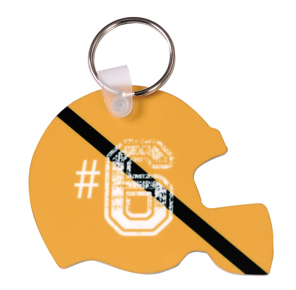 Glossy Aluminum Helmet Key Chain