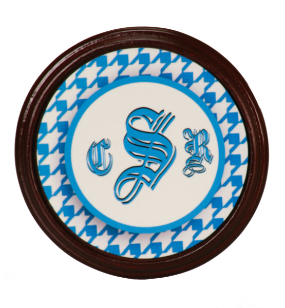 Mahogany Frame Round Coaster