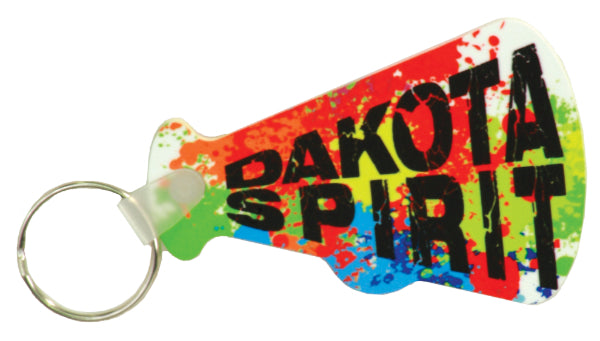 Glossy Plastic Megaphone Key Chain