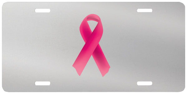 Glossy Silver .045 Aluminum License Plate
