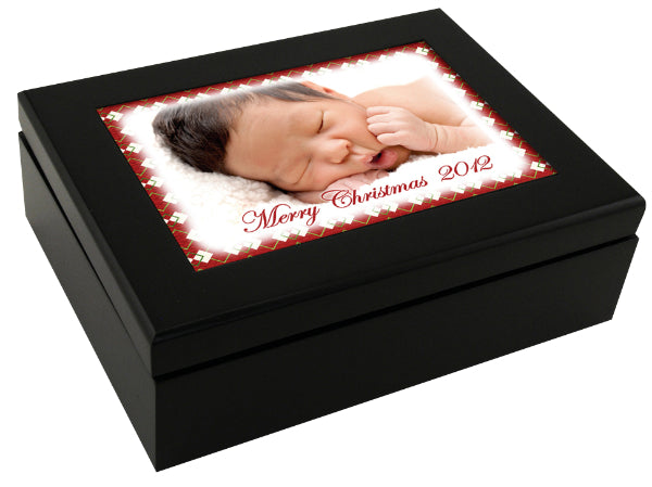 Expresso Black Keepsake Box With Photo Tile
