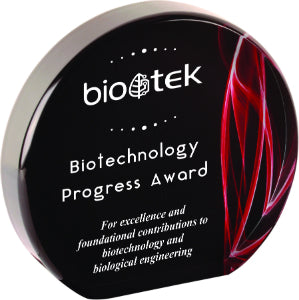 Red Vapor Acrylic Award, Round
