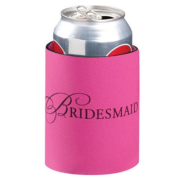 Pink Bridesmaid Can Koozie