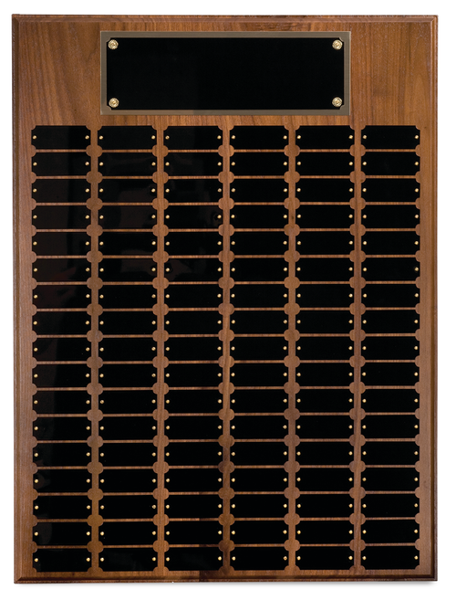 102 plate Genuine Walnut Completed Perpetual Plaque