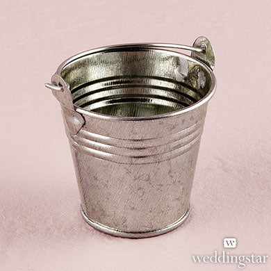 Minature Metal Pails, Silver
