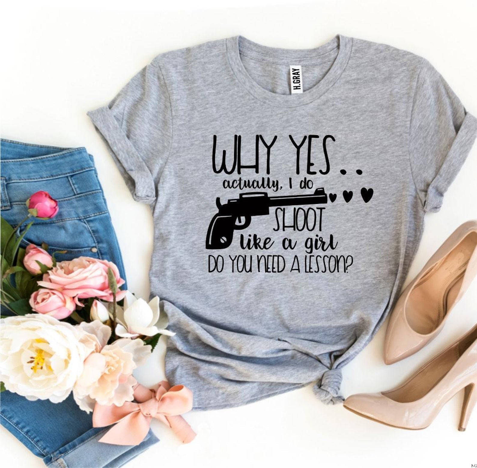 "Shoot Like A Girl" Lesson T-Shirt
