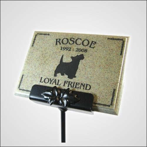 AcrylaStone Plaque with Stake Mount