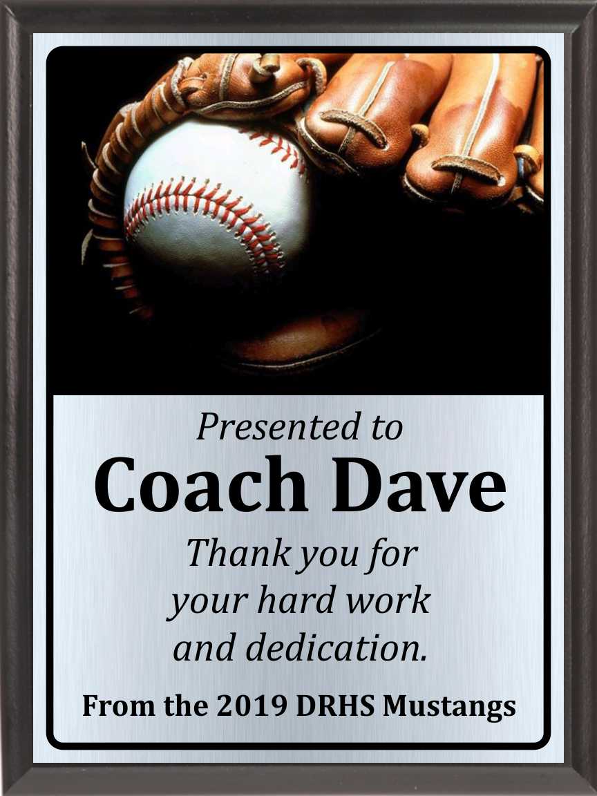 Dark Ball in Glove Baseball Plaque