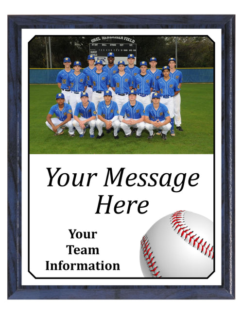 Economy Heat Transfer Team Photo Plaque, Baseball