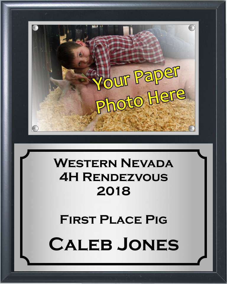 Bevelled Acrylic Cover Photo Plaque, Portrait
