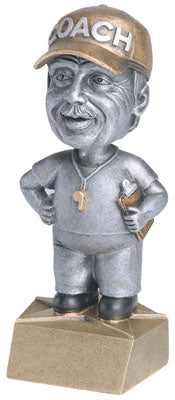 Coach Bobble Head Resin Award, Male