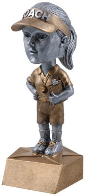 Coach Bobble Head Resin Award, Female