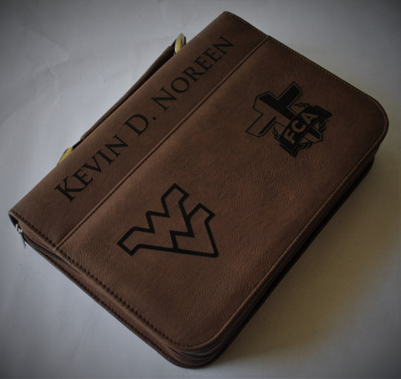 Dark Brown Leatherette Book/Bible Cover