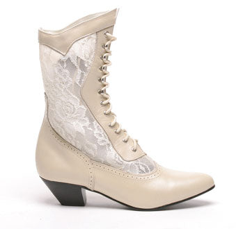 Cathedral Bridal Boots, Ivory