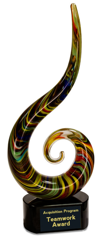 Color Swoop Art Glass