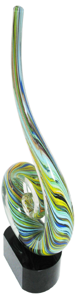 Color Swoop Art Glass