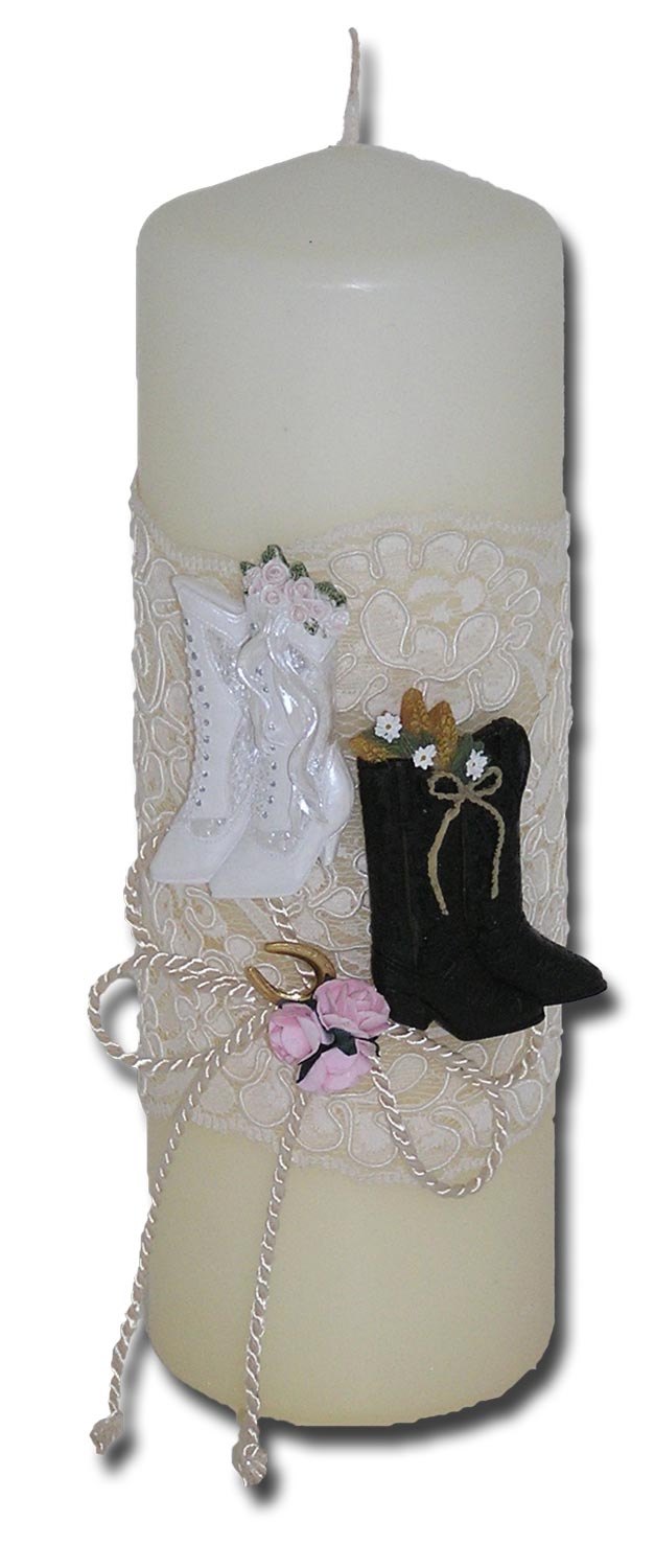 Country Elegance Unity Candle