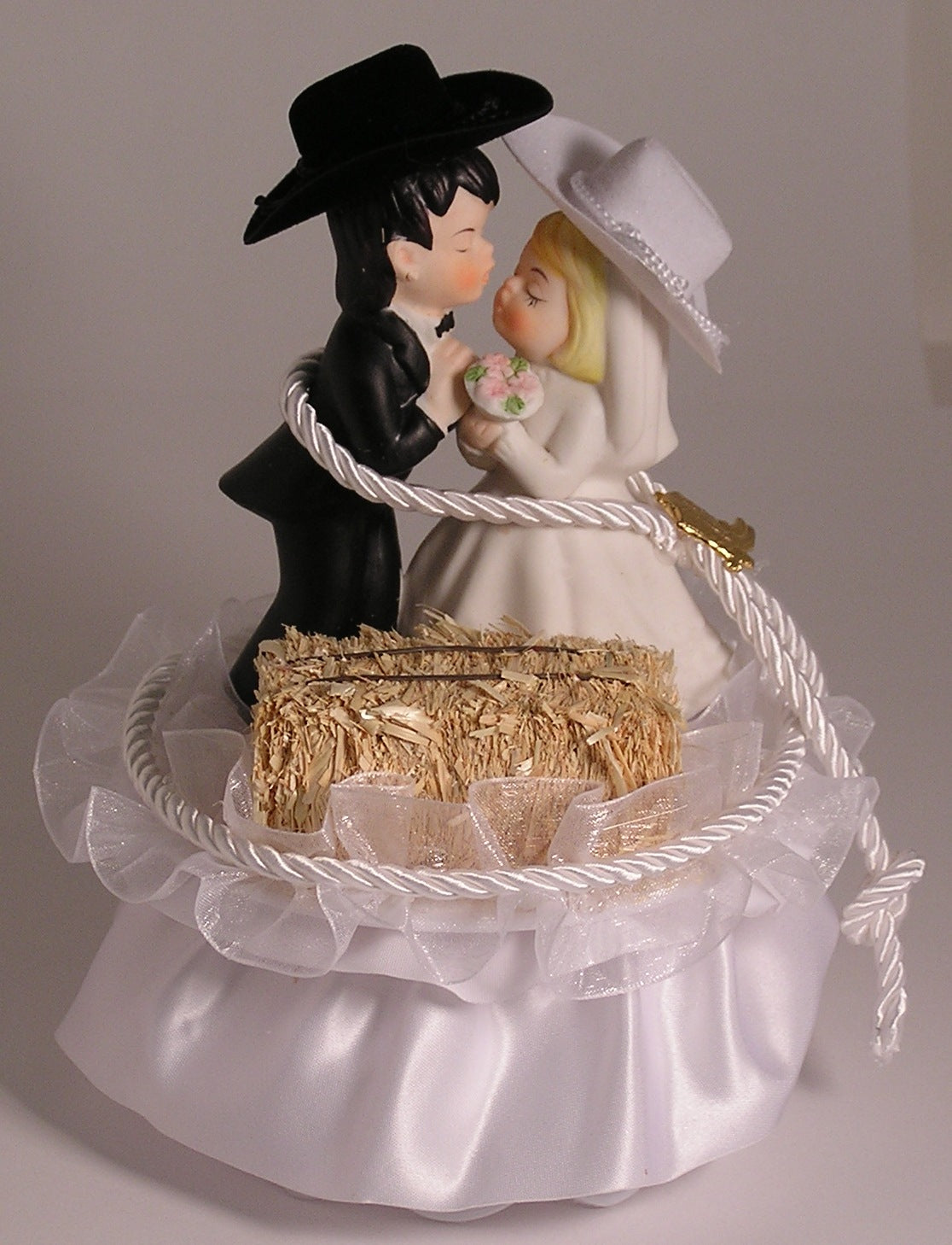Couple with Hay Bale