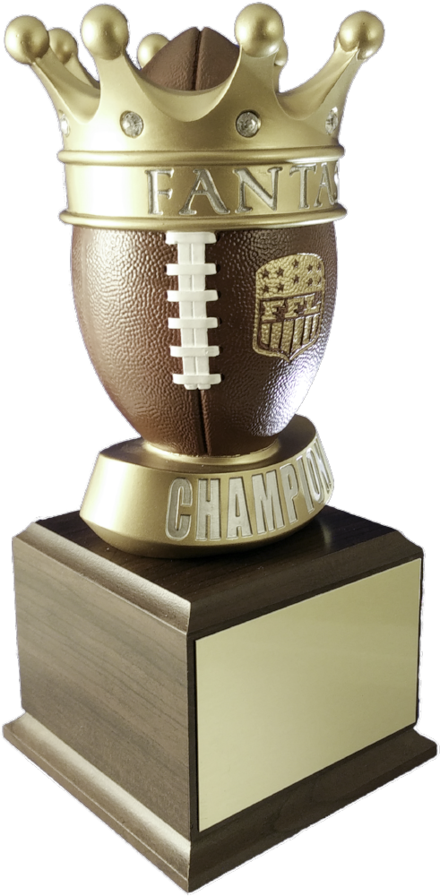 Gold Crown Fantasy Football Trophy