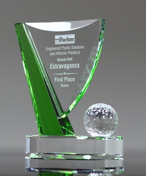 Crystal Green Golf Flag Award