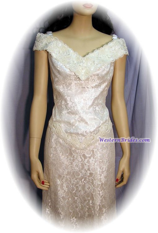Sweetheart Neck 2 Piece Set, Ivory, Size 10
