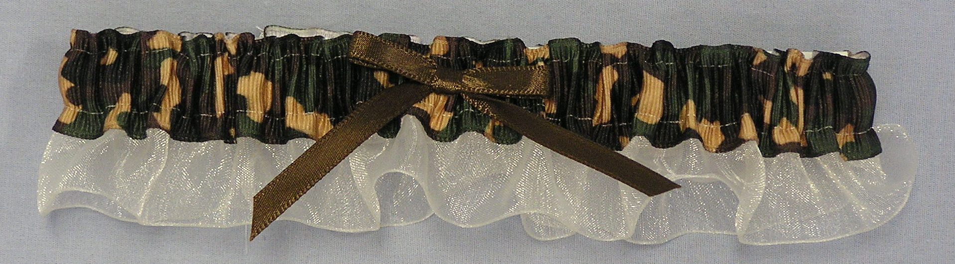 Desert Camo Chiffon Garter