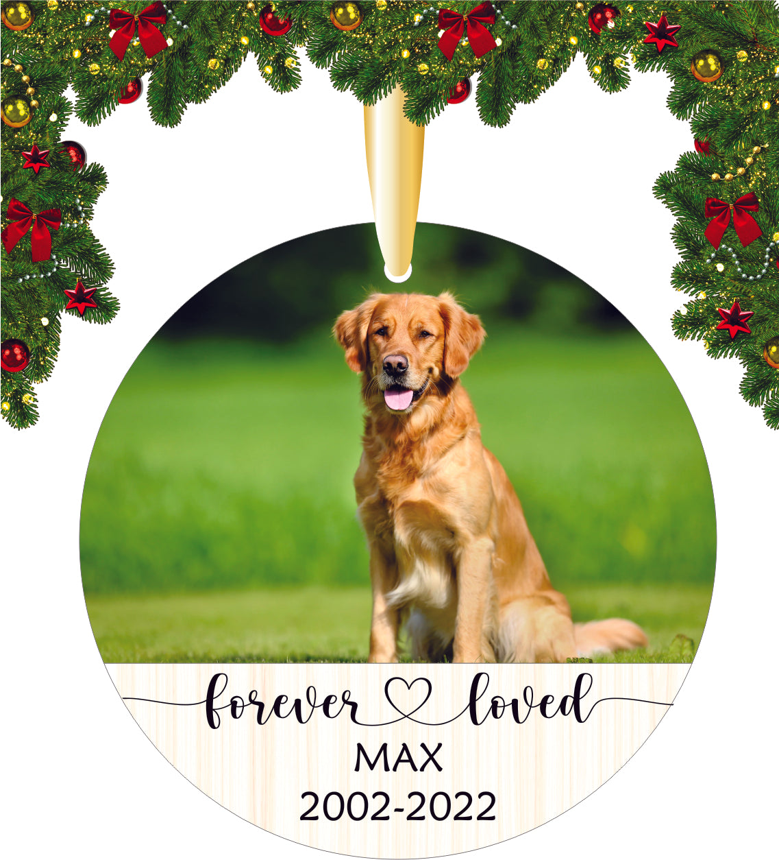 Dog Memorial ornament