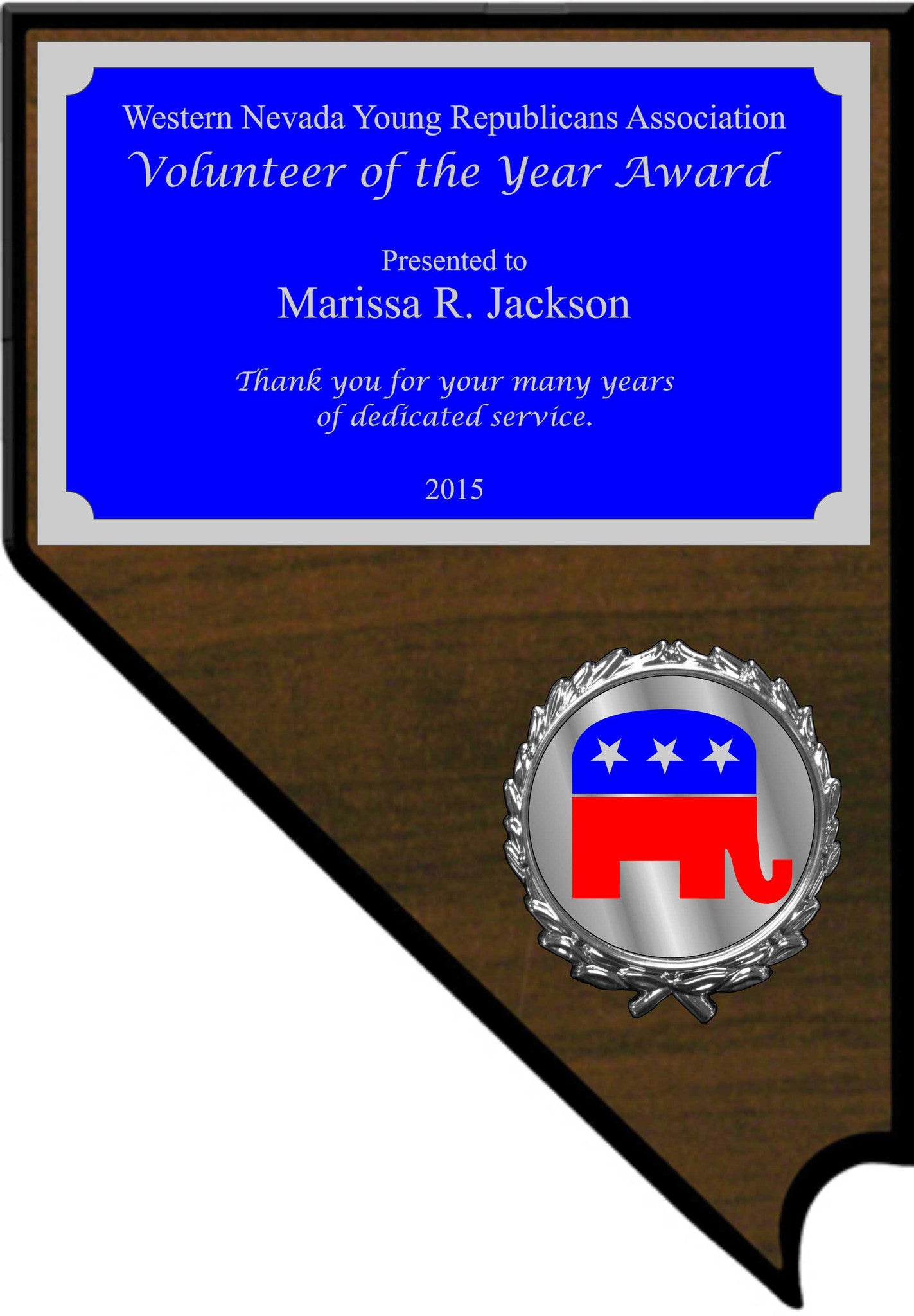 Economy Nevada Shaped Plaque
