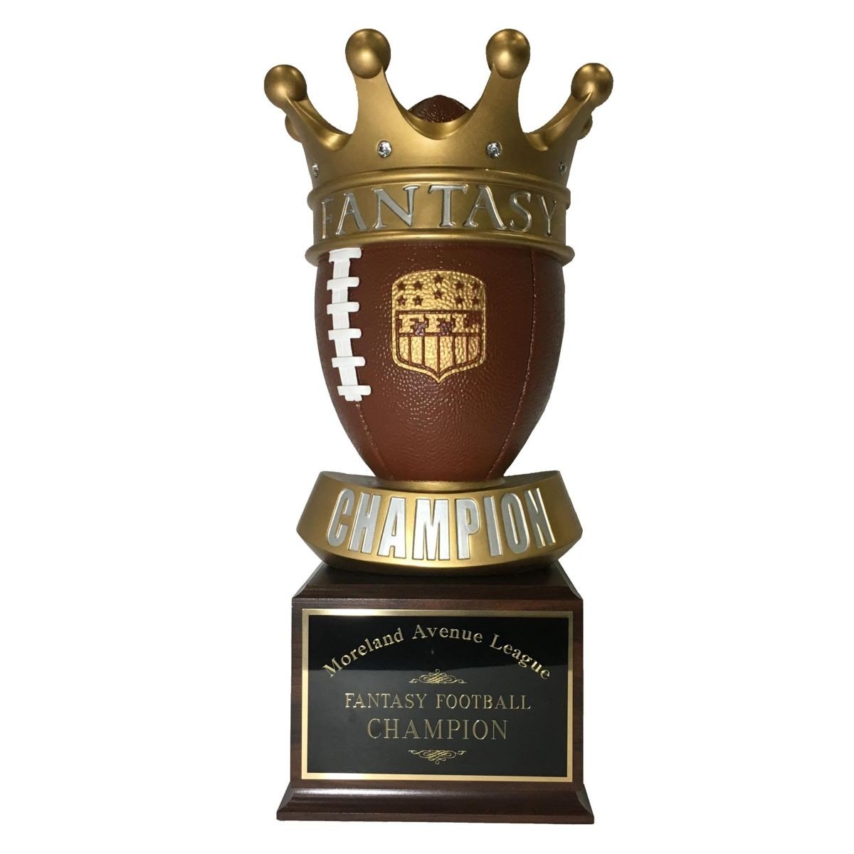 Gold Crown Fantasy Football Trophy