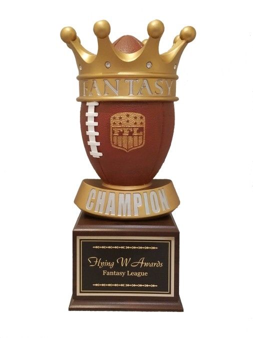 Gold Crown Fantasy Football Trophy