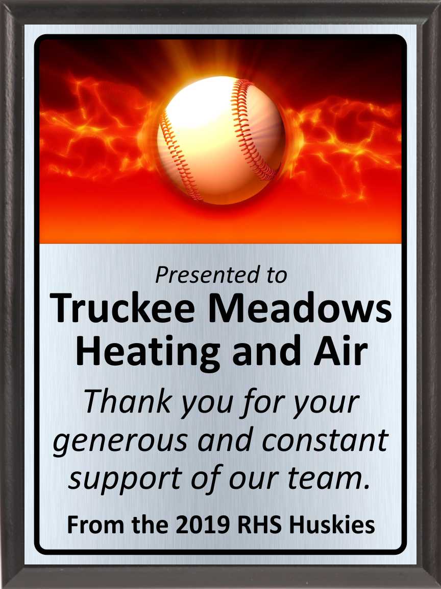 Fiery Baseball Plaque