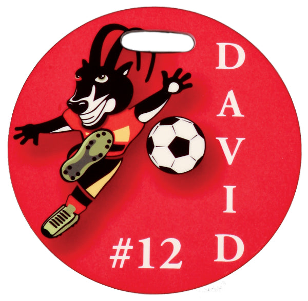 Glossy Round Plastic Bag Tag