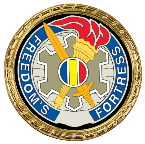 Gold Rope Edge Challenge Coin