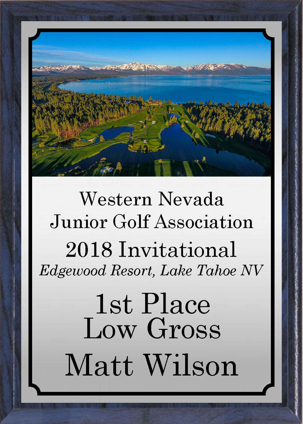 Edgewood Tahoe Golf Plaque